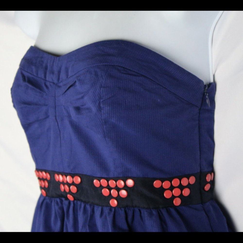 Anthropologie Blue Fairy Cake Dress By Floreat Size 2 - Picture 10 of 13